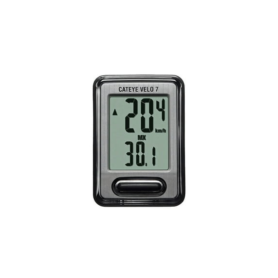 CATEYE Velo 7 Bike Computer – Entry-level Wired Speedometer Perfect for Beginner Cyclists, Auto Start/Stop, Easy Setup for Road, MTB, Gravel Bikes, 3 Year Battery Life