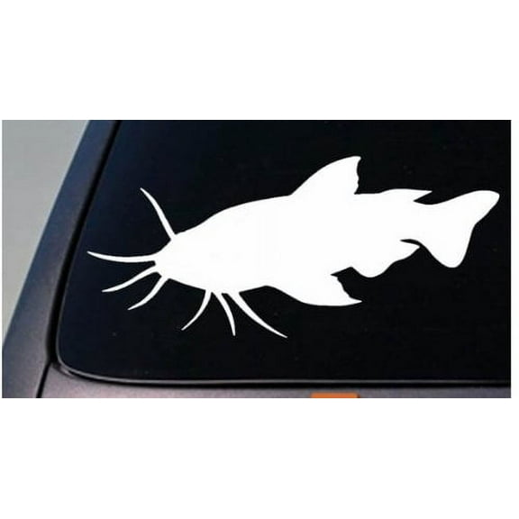 CatFish 8.5" sticker decal stink bait cat fish fishing rod reel lure *D699*