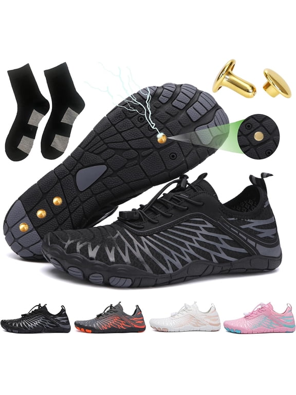 Grounding Shoes with Copper Barefoot Shoes 2025 New River Trekking Outdoor Waterproof Hike Healthy Non-Slip Arch Support Flexible