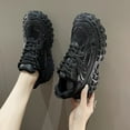 thumbnail image 1 of CatFox Tire Sole Durian Shoes Women Retro Sneakers 2025 New Thick Sole Daddy Shoes Lace-Up Height Increase Shoes, 1 of 12