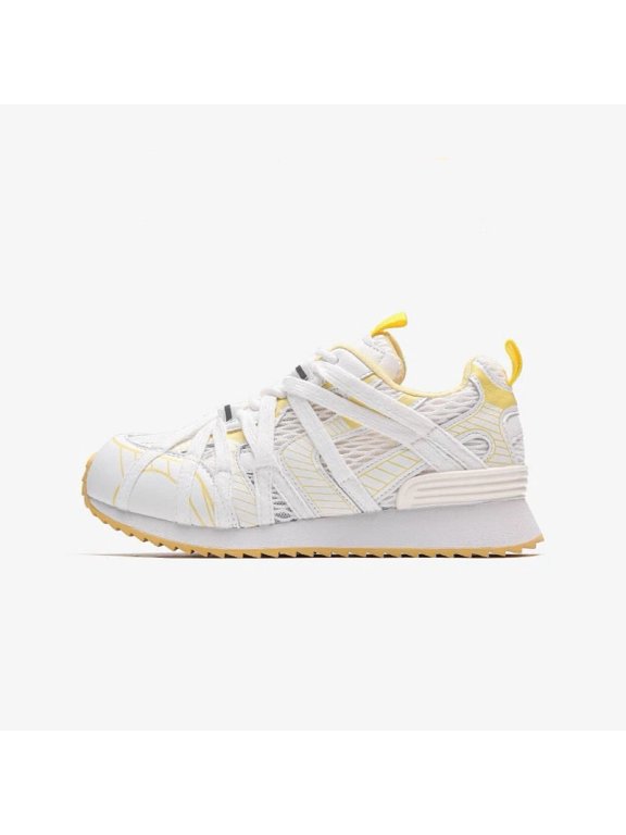 Women Retro Sneakers 2025 New Spider Web Straps Thick Sole Dad Shoes Lace-Up Height Increase Walking Shoes