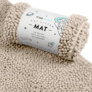CatGuru Cat Litter Mat, Medium, Extra Large, XXL, Waterproof Litter Box Mat, Non Slip Kitty Litter Mat, Machine Washable Litter Trapping Mat, Soft Litter Tray Medium, Sand/Heavy-Duty
