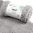 thumbnail image 1 of CatGuru Waterproof Non-Slip Machine Washable Cat Litter Mat, Extra Large, 36-Inch x 28-Inch, Grey, 1 of 7
