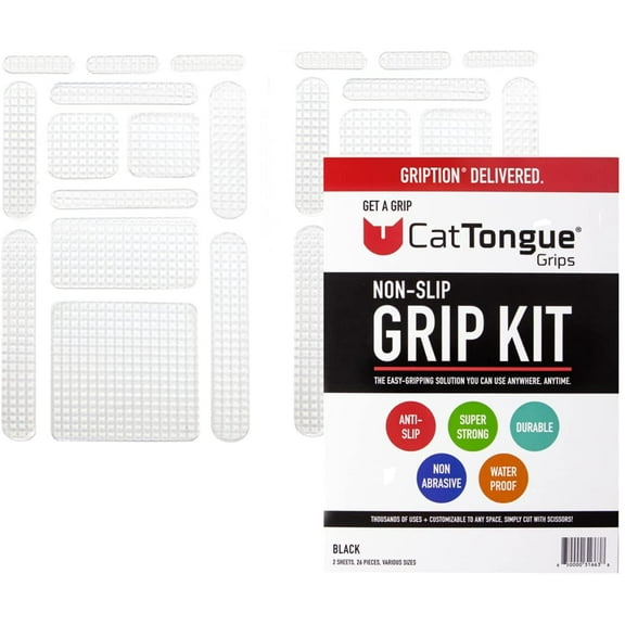 CatTongue Grips Gription Anti-Slip Kit Clear Non-Abrasive GK20-00166 26-Piece