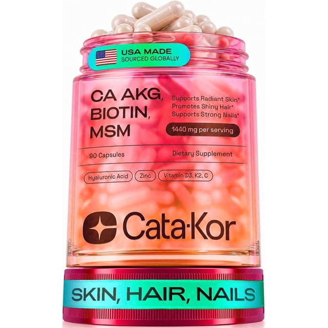 Cata-Kor Hair Skin and Nails Vitamins for Women – Biotin Collagen Hair ...