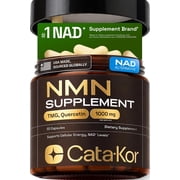 Cata-Kor NMN Supplement   4-in-1 NAD Supplement with Quercetin | TMG | Resveratrol   NMNH Alternative   Supports Cellular Energy & NAD+ Level   60 Capsules   Third-Party Tested