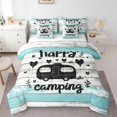 thumbnail image 1 of Catabedysis Beach Camping 7-Piece Twin Bedding,Happy Camping Camper Print Bedding Comforter Set For Boys,Multicolor,Reversible, 1 of 7