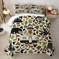 thumbnail image 1 of Catabedysis Camo Camping Quilt Full,Wildlife Camper Pattern Full Bedspread Sets For Boys,Earthy Tone,3Pcs, 1 of 7