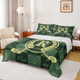 thumbnail image 1 of Catabedysis Sport Theme Monogram A King Sheets For Boys,Boys Golf Ball Cart Bedding,4-Piece,1 Flat Sheet, 1 Fitted Sheet and 2 Pillowcases, 1 of 6