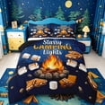 thumbnail image 1 of Catabedysis Starry Night Camping Full Size Comforter Sets,Outdoor Camper Bedding Comforter Set For Boys,Multicolor,Black Reversible,3pcs,1 Comforter and 2 Pillowcases, 1 of 7