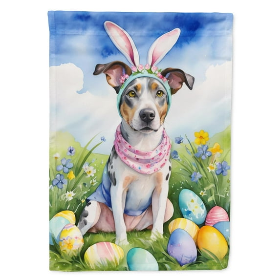 Catahoula Easter Egg Hunt Garden Flag 11.25 in x 15.5 in