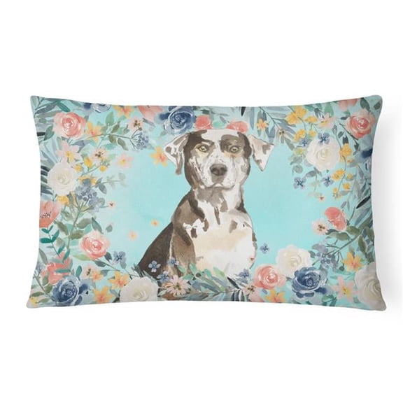 Catahoula Leopard Dog Canvas Fabric Decorative Pillow