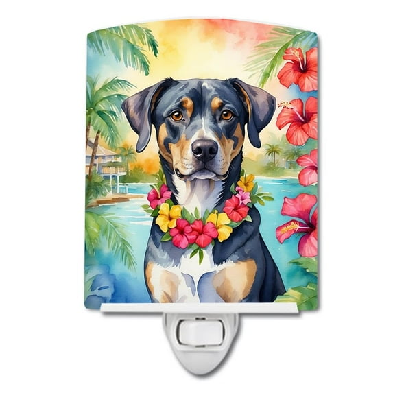 Catahoula Luau Ceramic Night Light 4 in x 6 in