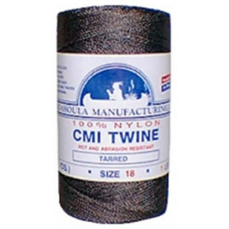 Catahoula Manufacturing #12 Tarred Twisted Nylon Twine (Bank Line) 395'  Spool, 100lb Test 