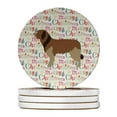 thumbnail image 1 of Catalan Sheepdog Merry Christmas Large Sandstone Coasters Pack of 4 4 in x 4 in, 1 of 3