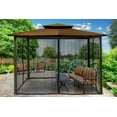 thumbnail image 1 of Catalina 10' x 12' Gazebo with Cocoa Roof and Mosquito Netting, 1 of 2