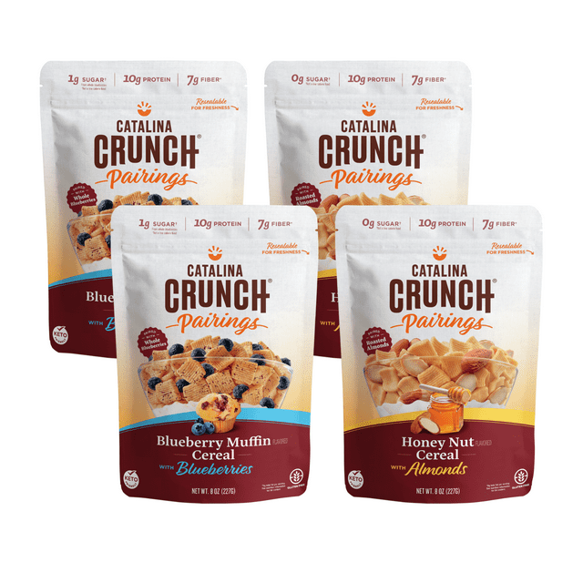 Catalina Crunch Keto Cereal Varieties- Blueberry Muffin & Almond Honey ...