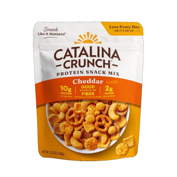 Catalina Crunch Protein Snack Mix, Cheddar, 5.25 oz