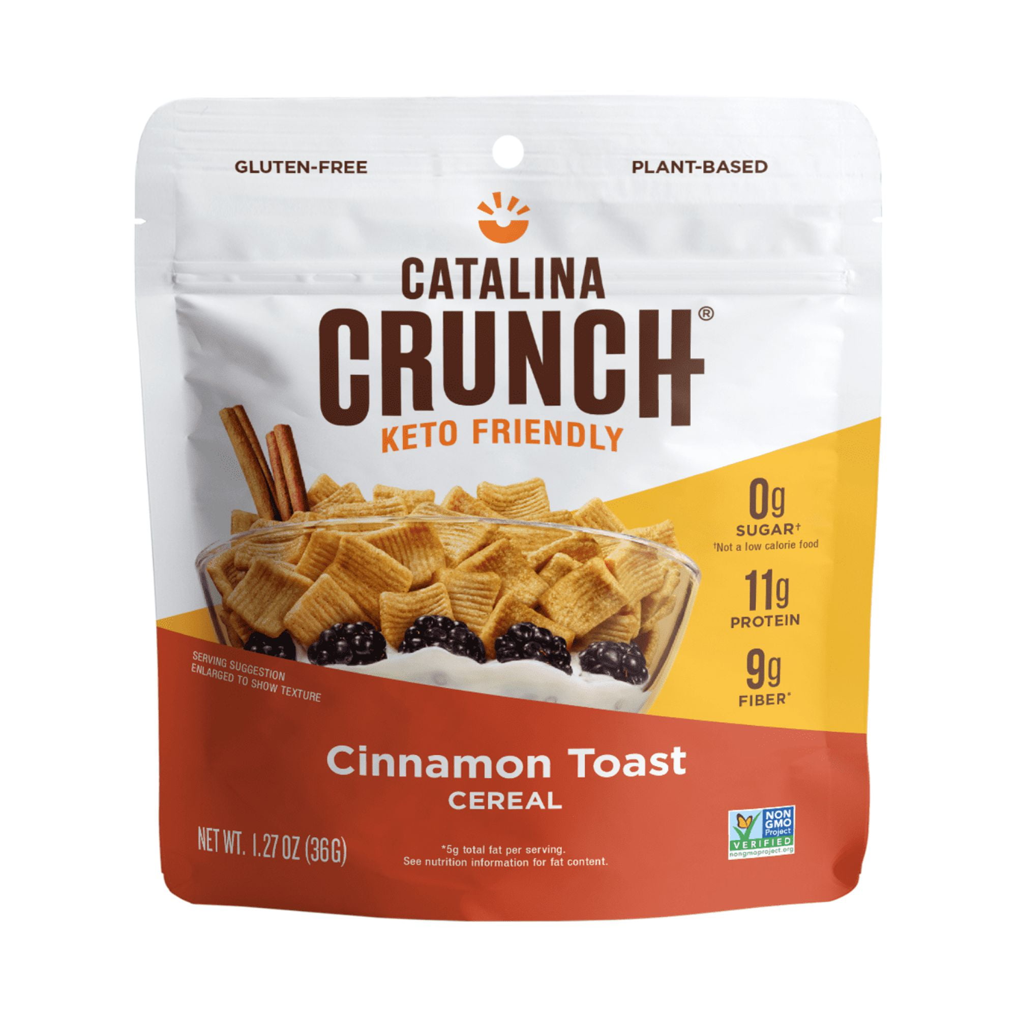 Catalina Crunch Cinnamon Toast Cereal, 1.27 oz Single Serve Pouch