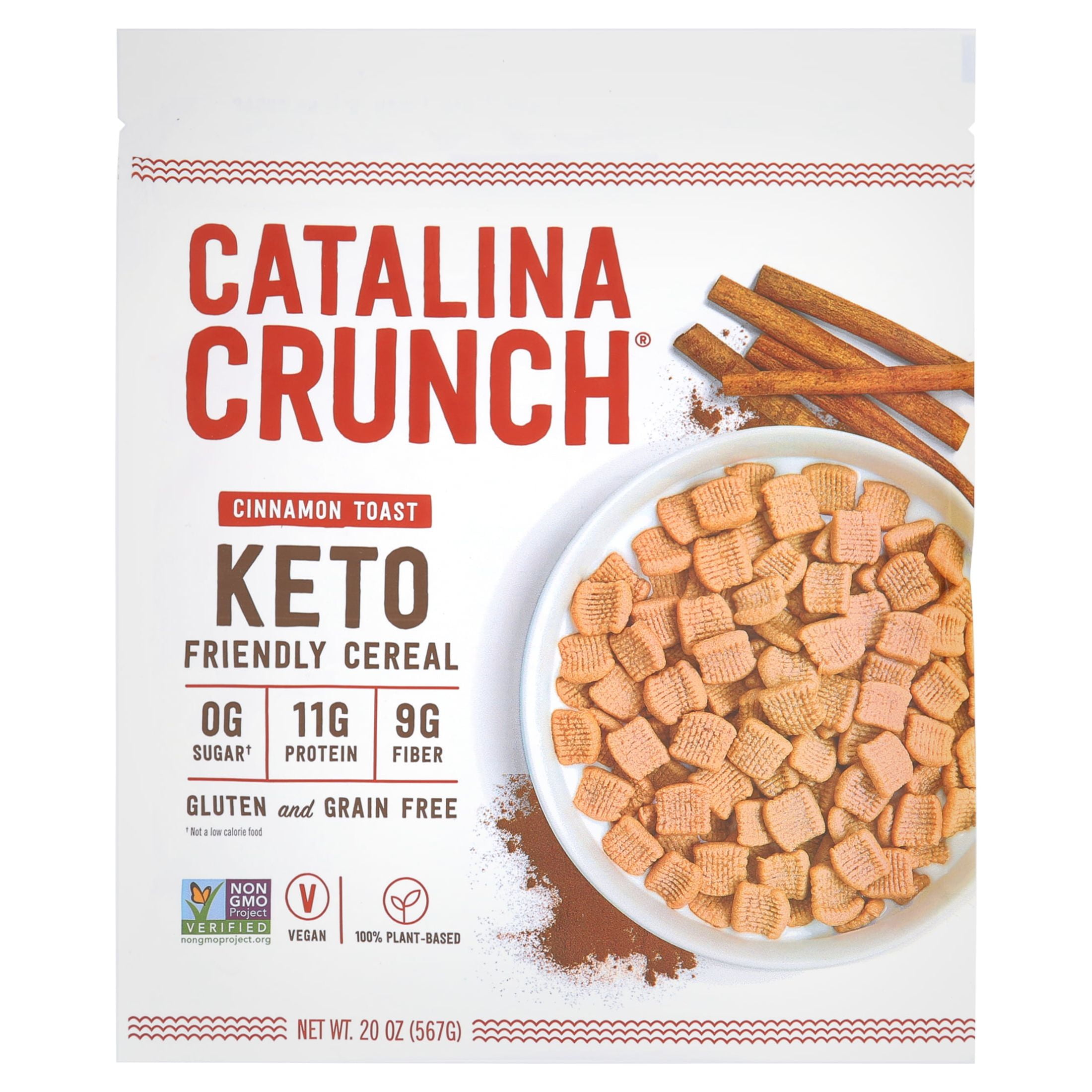 Catalina Crunch Cinnamon Toast Keto Friendly Cereal 20 Ounce