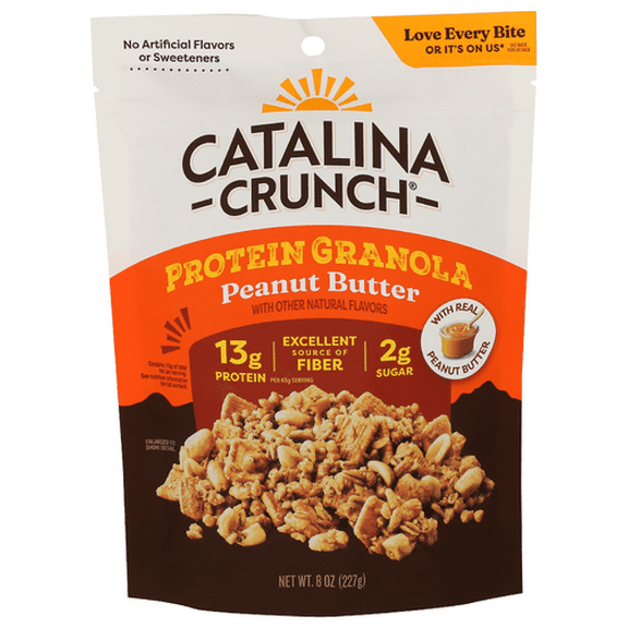 Catalina Crunch Granola Protein Peanut Butter 8 oz (Pack of 6)