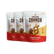 Catalina Crunch Mix Traditional Keto Snack Mix | Keto Friendly, Low Carb, Protein Snacks, 5.25 Oz (Pack Of 3)