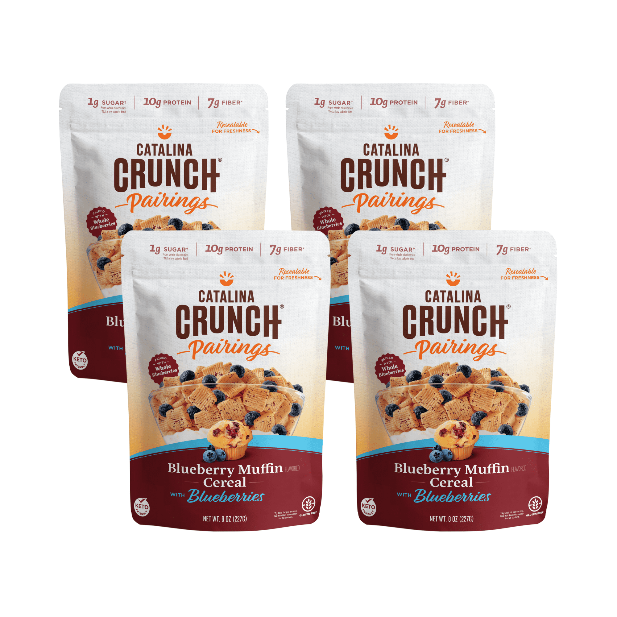 Catalina Crunch Pairings, Blueberry Muffin Cereal 4 Pack Low Carb
