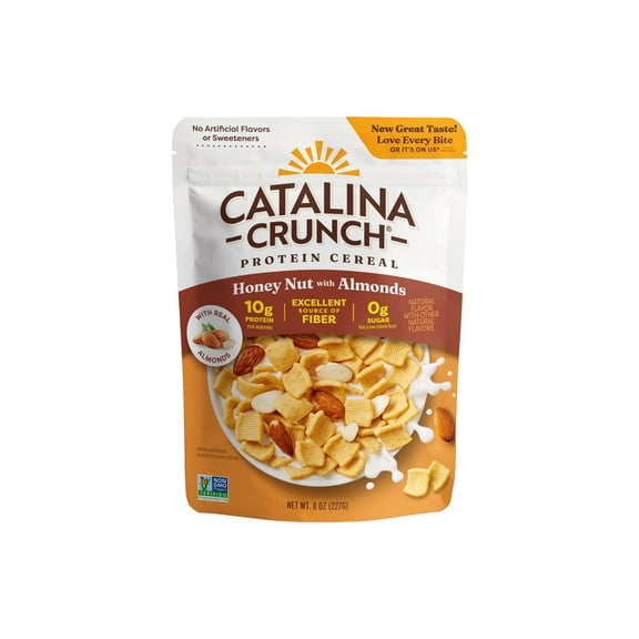 Catalina Crunch Protein Cereal Honey Nut with Almonds, 8 oz