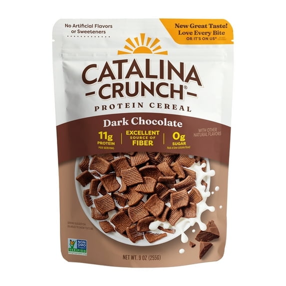 Catalina Crunch Protein Cereal, Dark Chocolate 9 oz(pack of 4)
