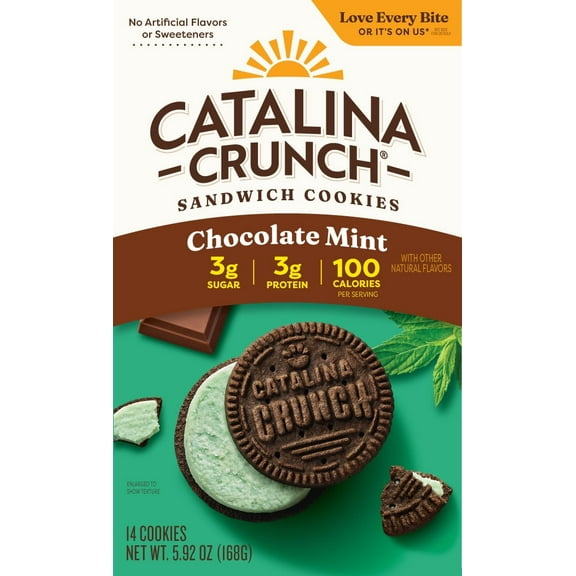 Catalina Crunch Chocolate Mint Sandwich Cookies, 5.92 oz