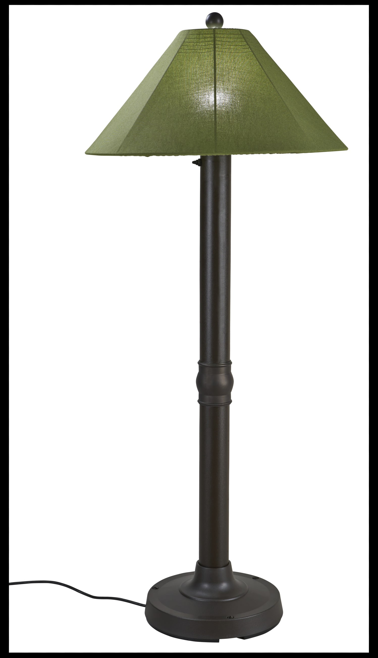 Catalina 62" Bronze Resin Outdoor Floor Lamp with Sunbrella Shade