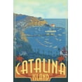 thumbnail image 1 of Catalina Island, California, Harbor Scene (9x12 Wall Art Print, Home Decor), 1 of 3