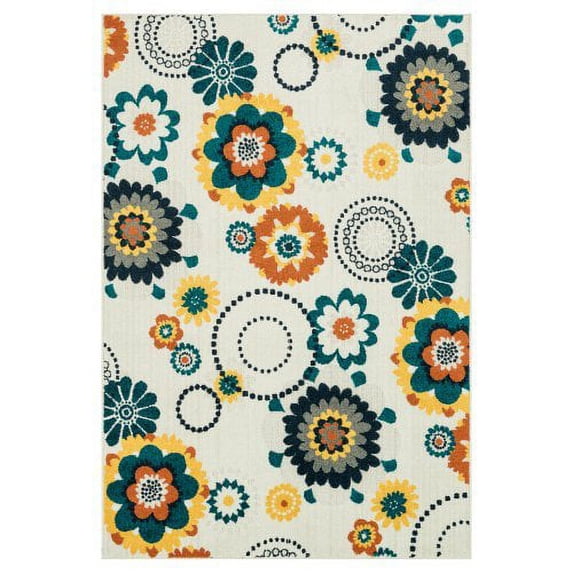 Catalina Ivory/Multi Indoor/Outdoor Area Rug
