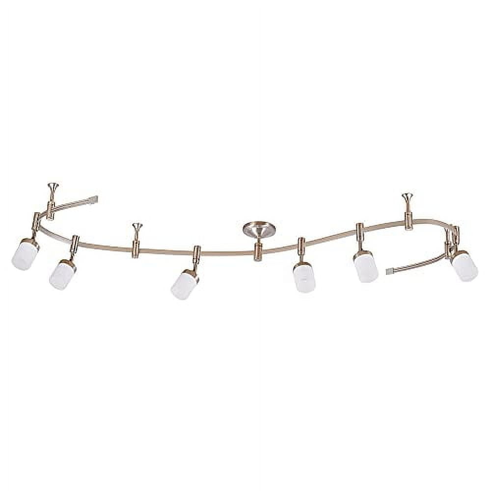 Flex Track 6-Light LED Track - Brushed Nickel
