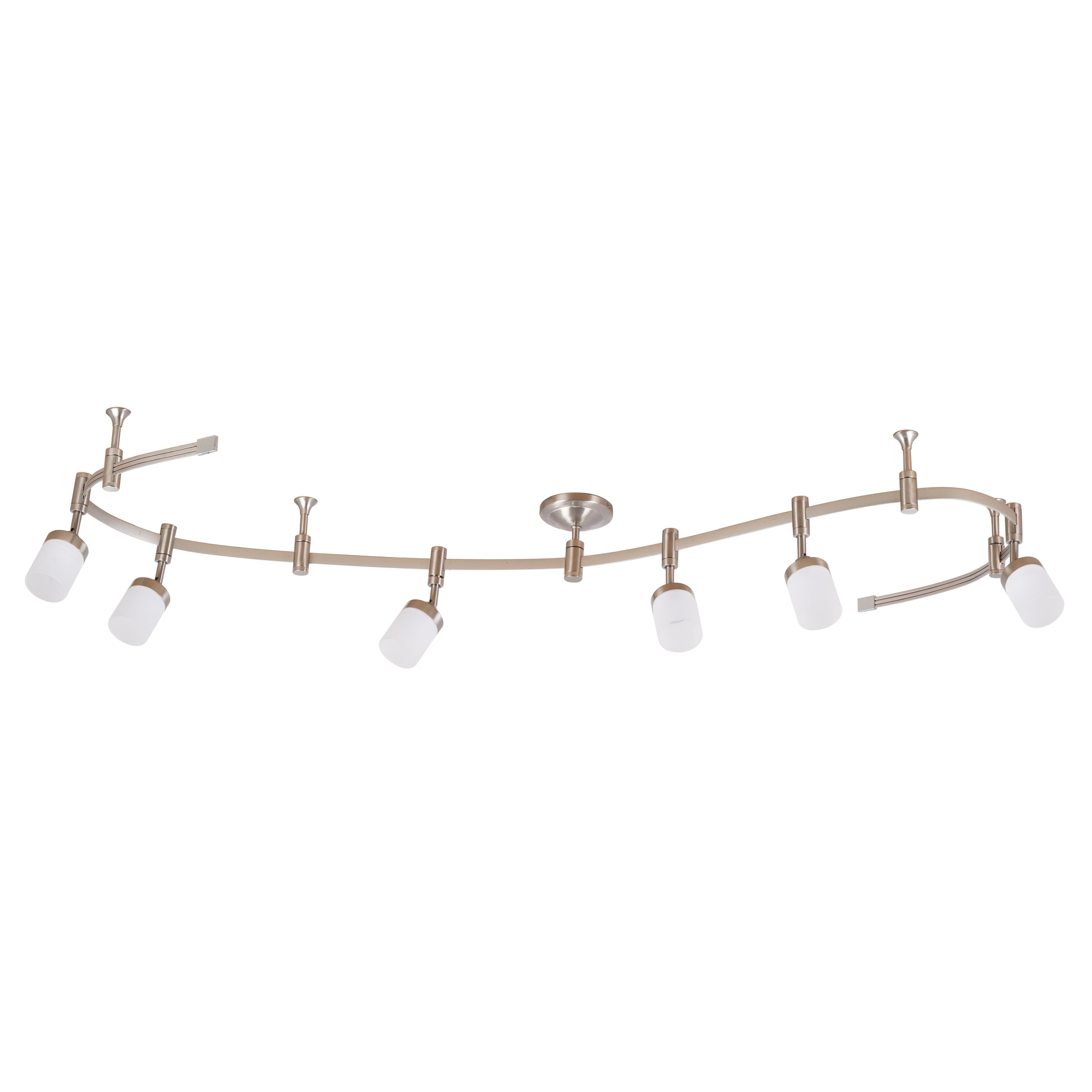 Catalina Brushed Nickel 96'' Adjustable 6-Light LED Track Kit