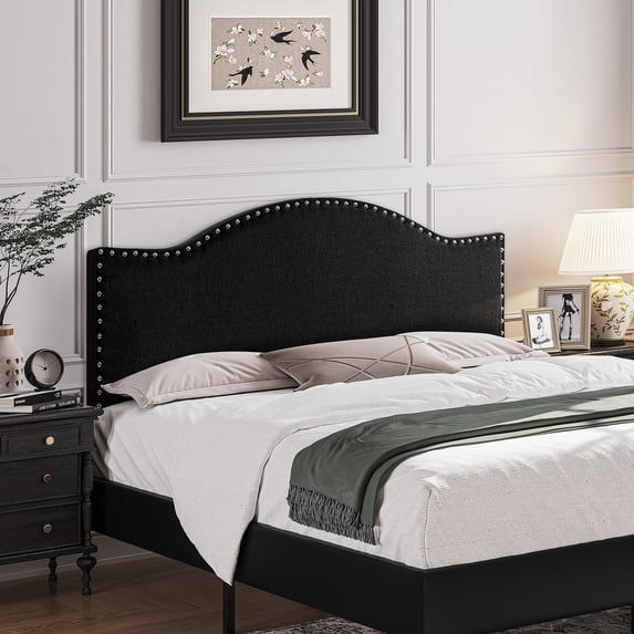 Catalina Queen Headboard-Finish:Black,Size:Queen
