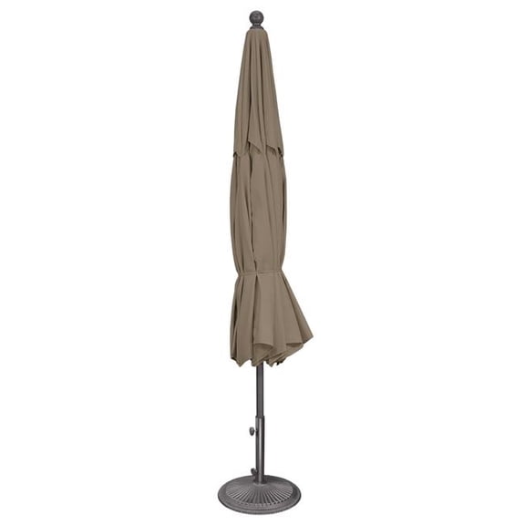 Catalina SSUM92-11-02-R807 11 ft. Catalina Octagon Push Button Tilt Market Umbrella, Anthracite & Natural