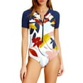 thumbnail image 1 of Catalina Short Sleeve Half Zip Rash Guard One Piece, 1 of 3
