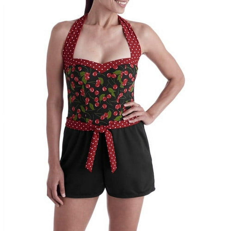 Catalina Suddenly Slim Women s Retro Shortini Swimsuit Walmart