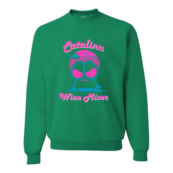 Catalina Wine Mixer Island Prestige Movie| Mens Pop Culture Crewneck Graphic Sweatshirt, Kelly, 3XL