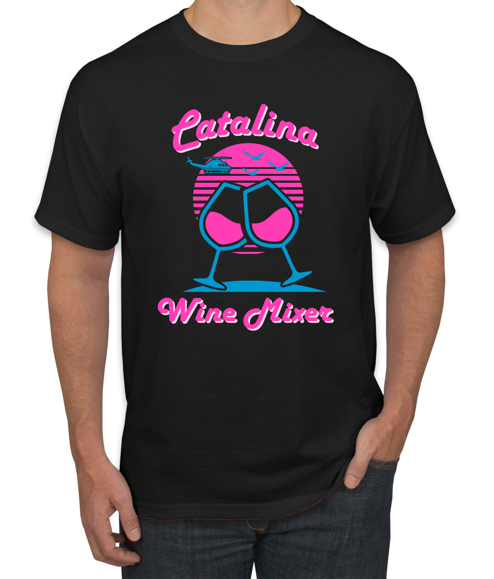 Catalina Wine Mixer Island Prestige Movie| Mens Pop Culture Graphic T-Shirt, Black, Small - image 1 of 4