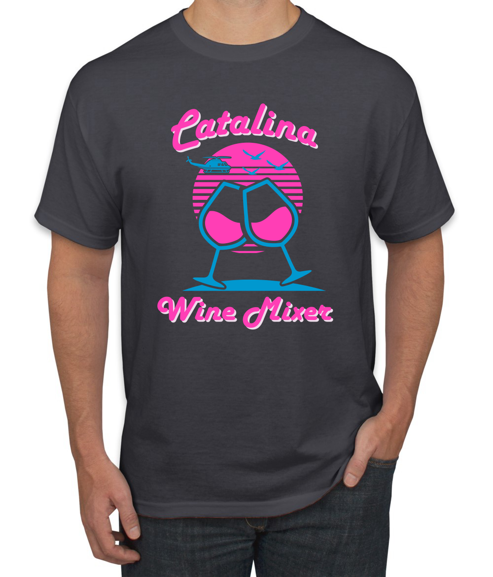 Catalina Wine Mixer Island Prestige Movie| Mens Pop Culture Graphic T-Shirt, Charcoal, 3XL - image 1 of 4