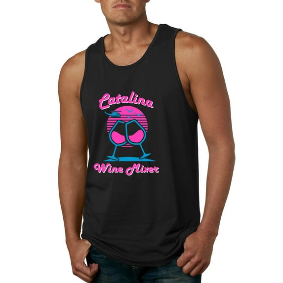 Catalina Wine Mixer Island Prestige Movie| Mens Pop Culture Graphic Tank Top, Black, 3XL