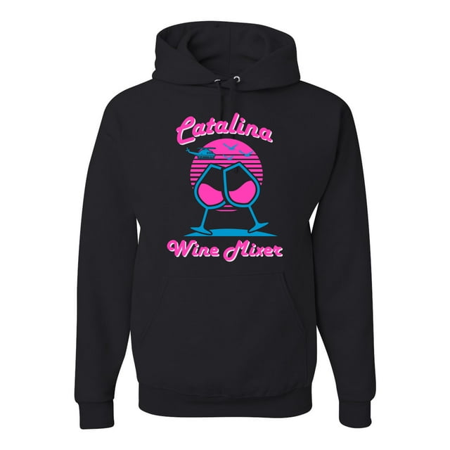 Catalina Wine Mixer Island Prestige Movie| Mens Pop Culture Hooded Sweatshirt Graphic Hoodie, Black, Small