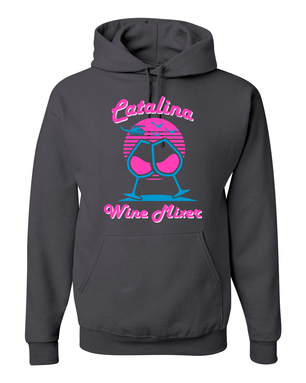 Catalina Wine Mixer Island Prestige Movie| Mens Pop Culture Hooded Sweatshirt Graphic Hoodie, Charcoal, X-Large - image 1 of 4