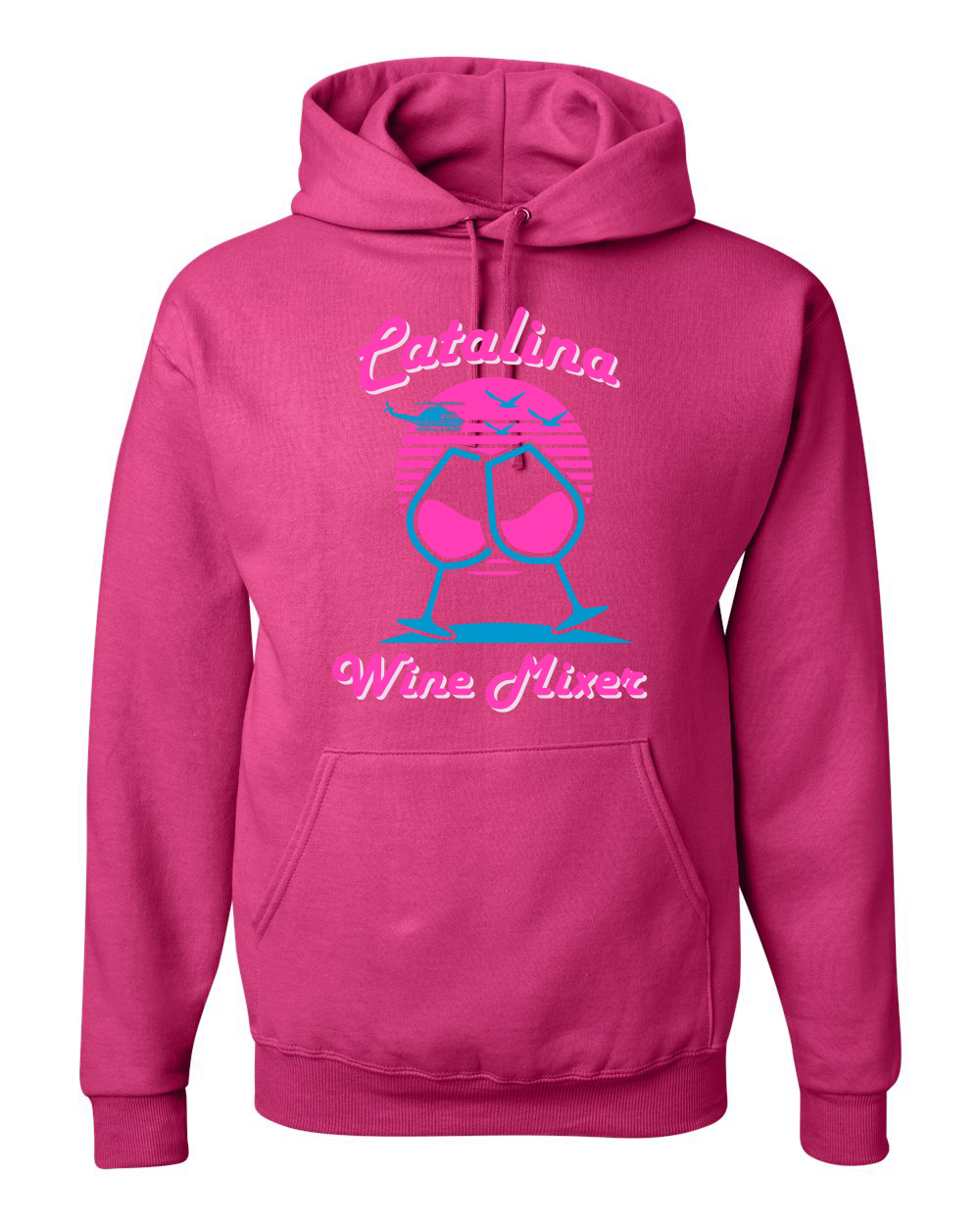 Catalina Wine Mixer Island Prestige Movie| Mens Pop Culture Hooded Sweatshirt Graphic Hoodie, Fuschia, 2XL - image 1 of 4