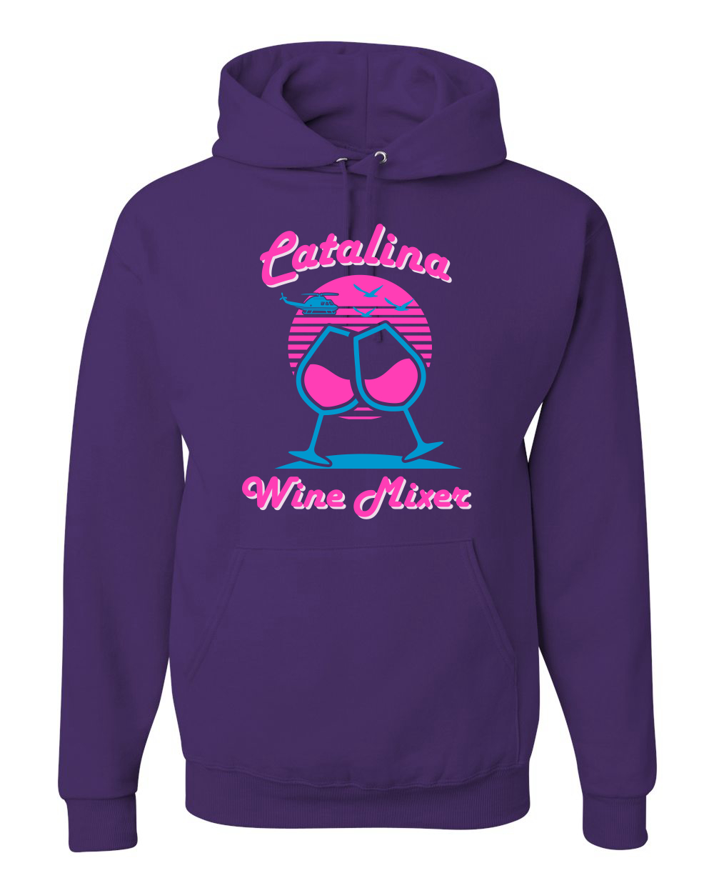 Catalina Wine Mixer Island Prestige Movie| Mens Pop Culture Hooded Sweatshirt Graphic Hoodie, Purple, Large - image 1 of 4