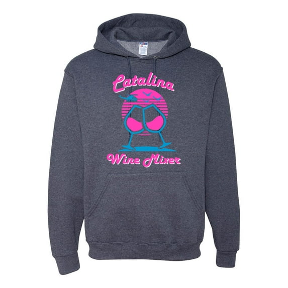 Catalina Wine Mixer Island Prestige Movie| Mens Pop Culture Hooded Sweatshirt Graphic Hoodie, Vintage Heather Navy, 2XL