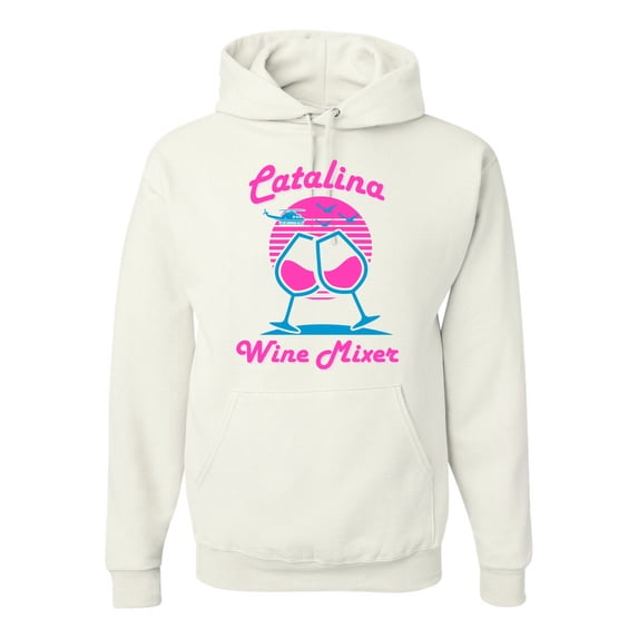 Catalina Wine Mixer Island Prestige Movie| Mens Pop Culture Hooded Sweatshirt Graphic Hoodie, White, 3XL