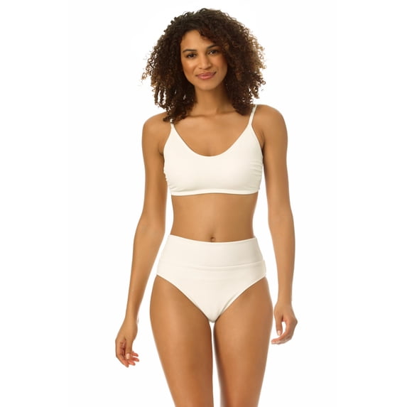 Catalina - Women's Ribbed Scoop Bralette Bikini Swimsuit Top